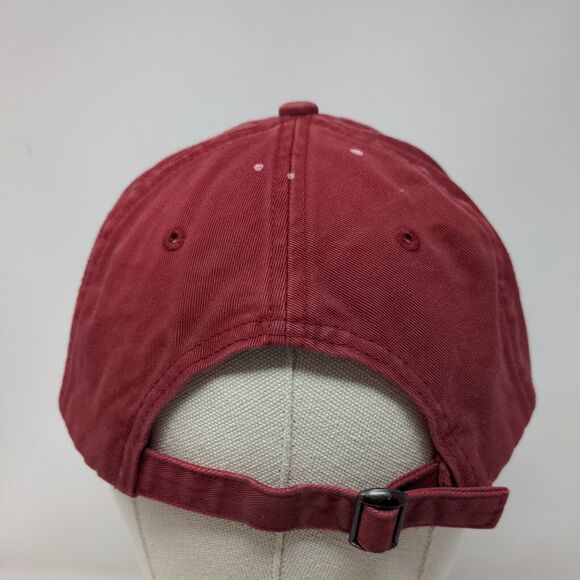 Little Rock AFB Arkansas Slideback Hat Red OSFA Embroidered Adjustable - Picture 5 of 8